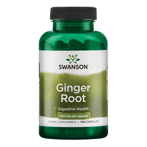 Swanson Imbir Korzeń 540mg na Trawienie i Stawy 100 Kapsułek