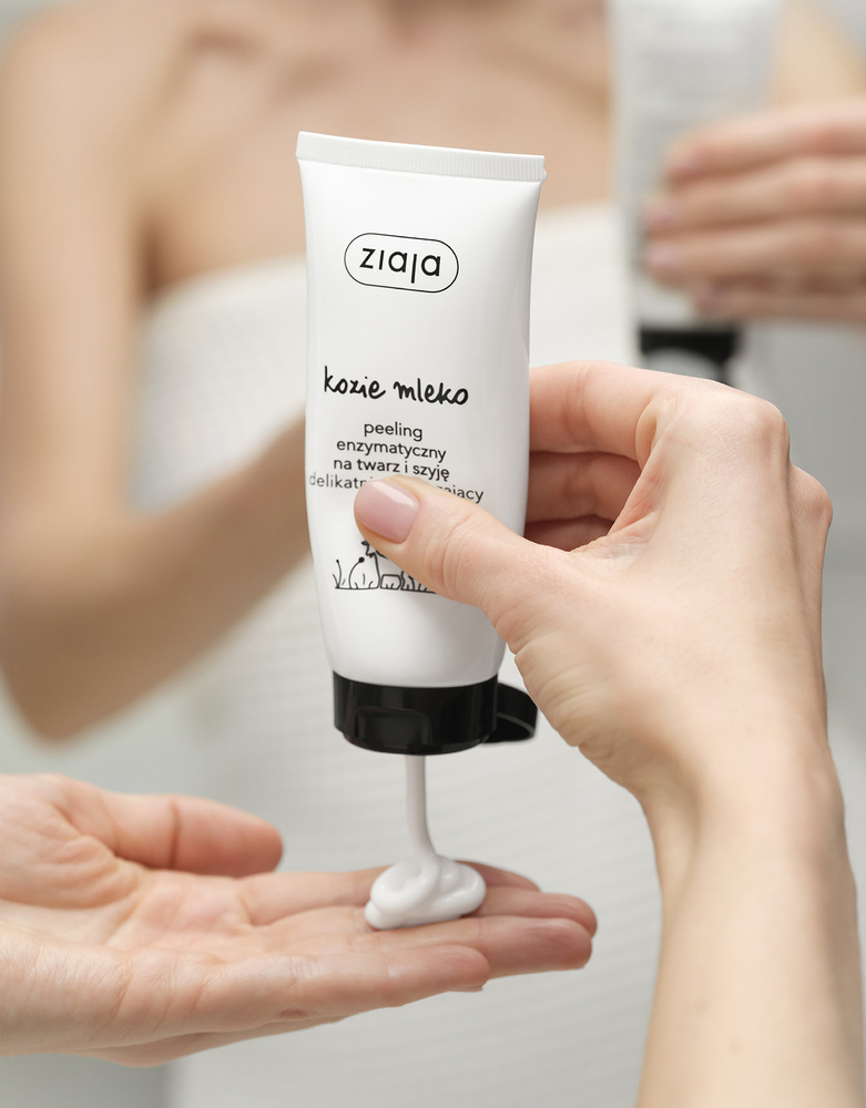 Ziaja Kozie Mleko Delikatny Peeling Enzymatyczny na Twarz i Szyję 75ml