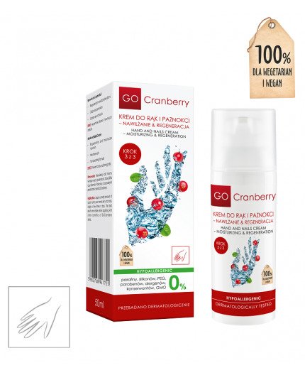 GoCranberry Krem Do Rąk i Paznokci - Nawilżanie i Regeneracja 50 ml