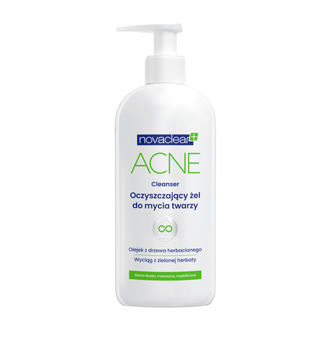 NovaClear Acne Oczyszczajacy Żel do Mycia Twarzy do Cery Tłustej i Mieszanej 150ml