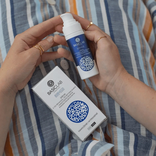 BasicLab Serum z Trehalozą 15% i 10% Peptydem Nawilżenie i Wypełnienie 30ml