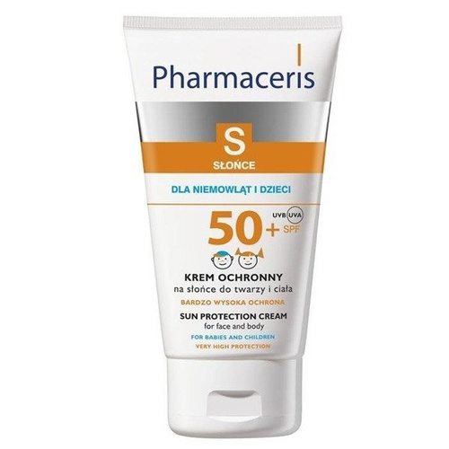 Pharmaceris S Sun Protection Children Cream with SPF 50 for Face and Body 125ml