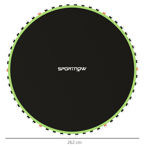 SPORTNOW Trampoline Replacement Mat with Spring Pull Tool, 54 V-Hooks, for 10ft Trampoline using 14cm Springs, Green
