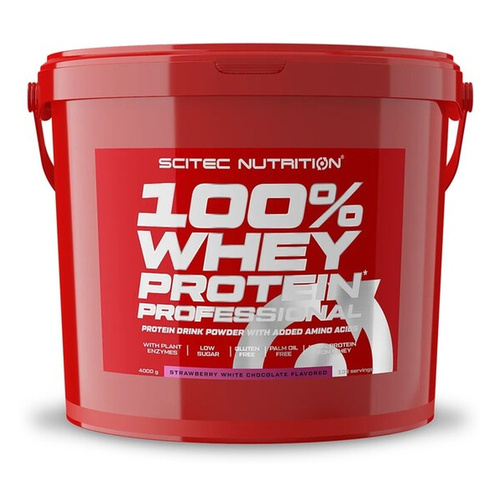 SciTec 100% Whey Protein Professional Strawberry White Chocolate 4000g