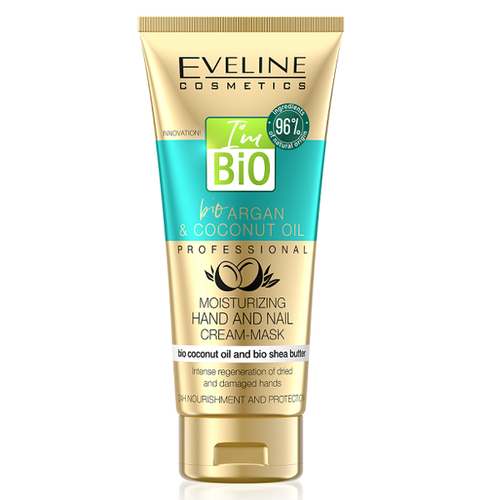 Eveline Bio Argan Coconut Oil Nawilżająca Maska do Rąk i Paznokci 100ml