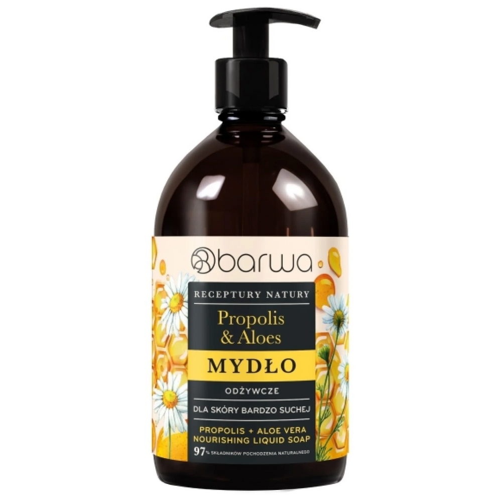 Barwa Receptury Natury Nourishing Liquid Soap Propolis and Aloe 480ml