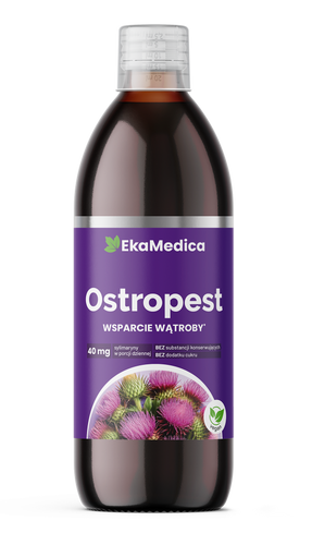 EkaMedica Natural Milk Thistle Juice Without Sugar, It Supports Digestion 500ml