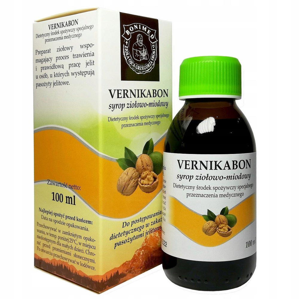 Bonimed Vernikabon Herbal-Honey Syrup for Digestion  100ml