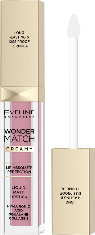 Eveline Wonder Match Matte and Hydrating Liquid Lipstick 01 Angel Rose 6.8ml