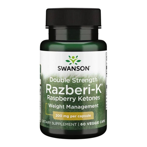 Swanson Double Strength Razberi-K 200mg for Weight Management 60 Caps