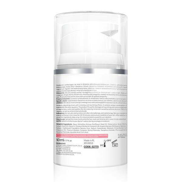 Apis Apiderm Krem Odbudowująco-Odżywczy SPF10 dla Suchej Skóry 50ml