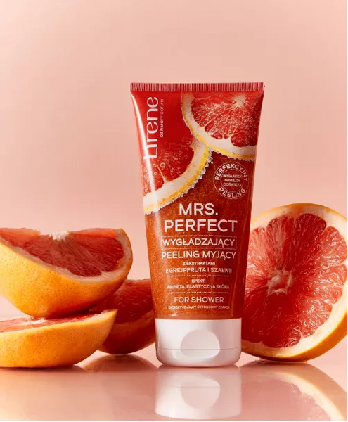 Lirene Mrs. Perfect Wygładzający Peeling do Ciała z Grejpfrutem i Szałwią 175g