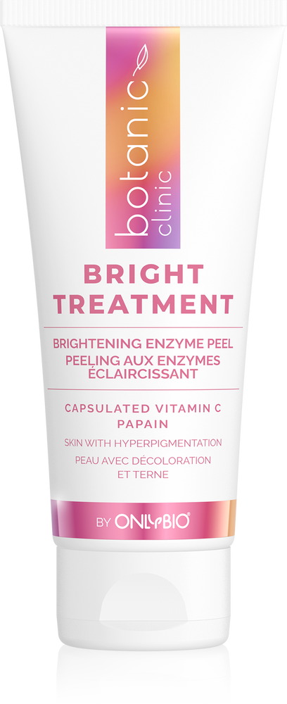 OnlyBio Botanic Clinic Bright Treatment Rozświetlający Peeling Enzymatyczny dla Cery z Przebarwieniami 75ml