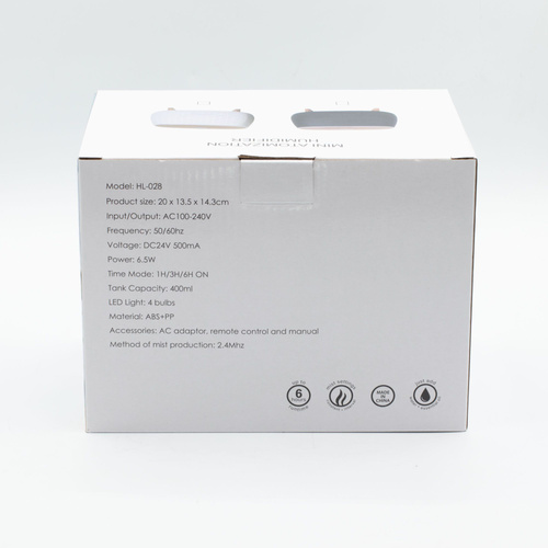 Futuristic Ribbed Aroma Diffuser with Colour-Changing Light
