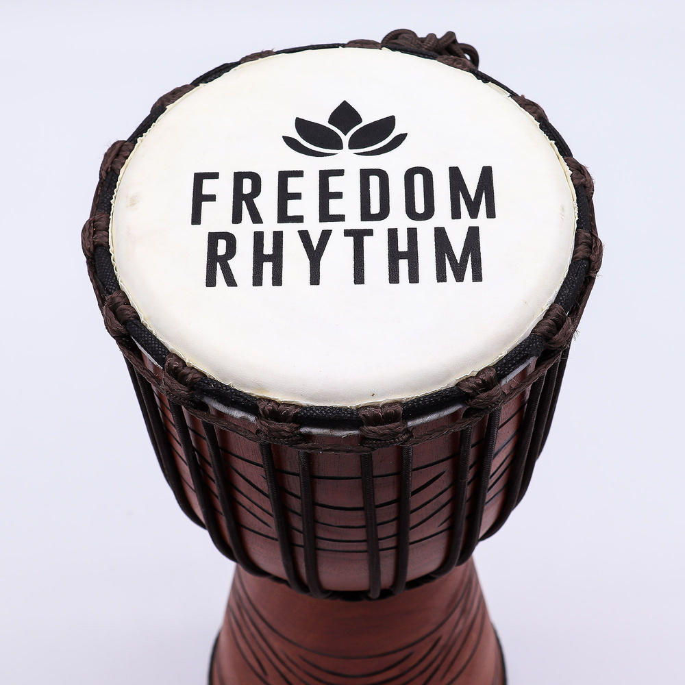 Medium Pro Djembe Drum -Freedom Rhythm (high) - 40cm (18cm Diia)
