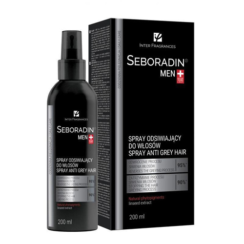 Seboradin Men Wzmacniający Odsiwiający Spray do Włosów dla Mężczyzn 200ml