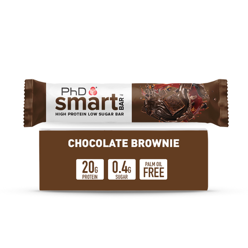PhD Smart High Protein Low Sugar Bar with Chocolate Brownie Flavour 64g