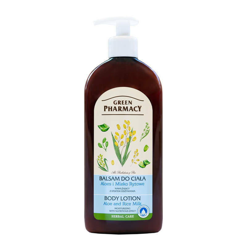 Green Pharmacy Moisturizing Body Lotion with Aloe and Rice Milk 500ml