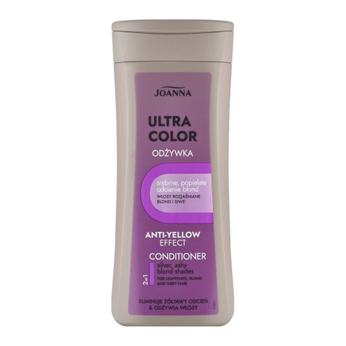 Joanna Ultra Color Odżywka Wzmacniająca Kolor Włosów Odcienie Srebrnego i Popielatego Blondu 200ml