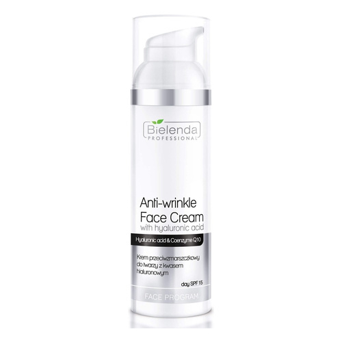 Bielenda Professional Anti-Wrinkle Face Cream with Hyaluronic Acid and SPF15 100ml