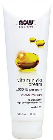 Now Foods Vitamin D-3 Krem dla Skóry Suchej 118ml
