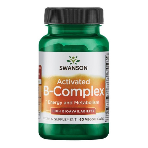 Swanson Activated B-Complex na Energię i Układ Nerwowy 60 Kapsułek