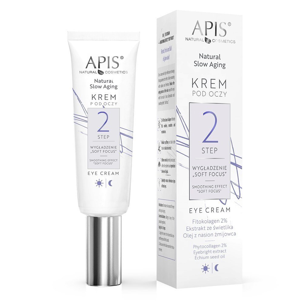 Apis Natural Slow Aging Step 2 Wygładzający Krem pod Oczy Soft Focus 15ml