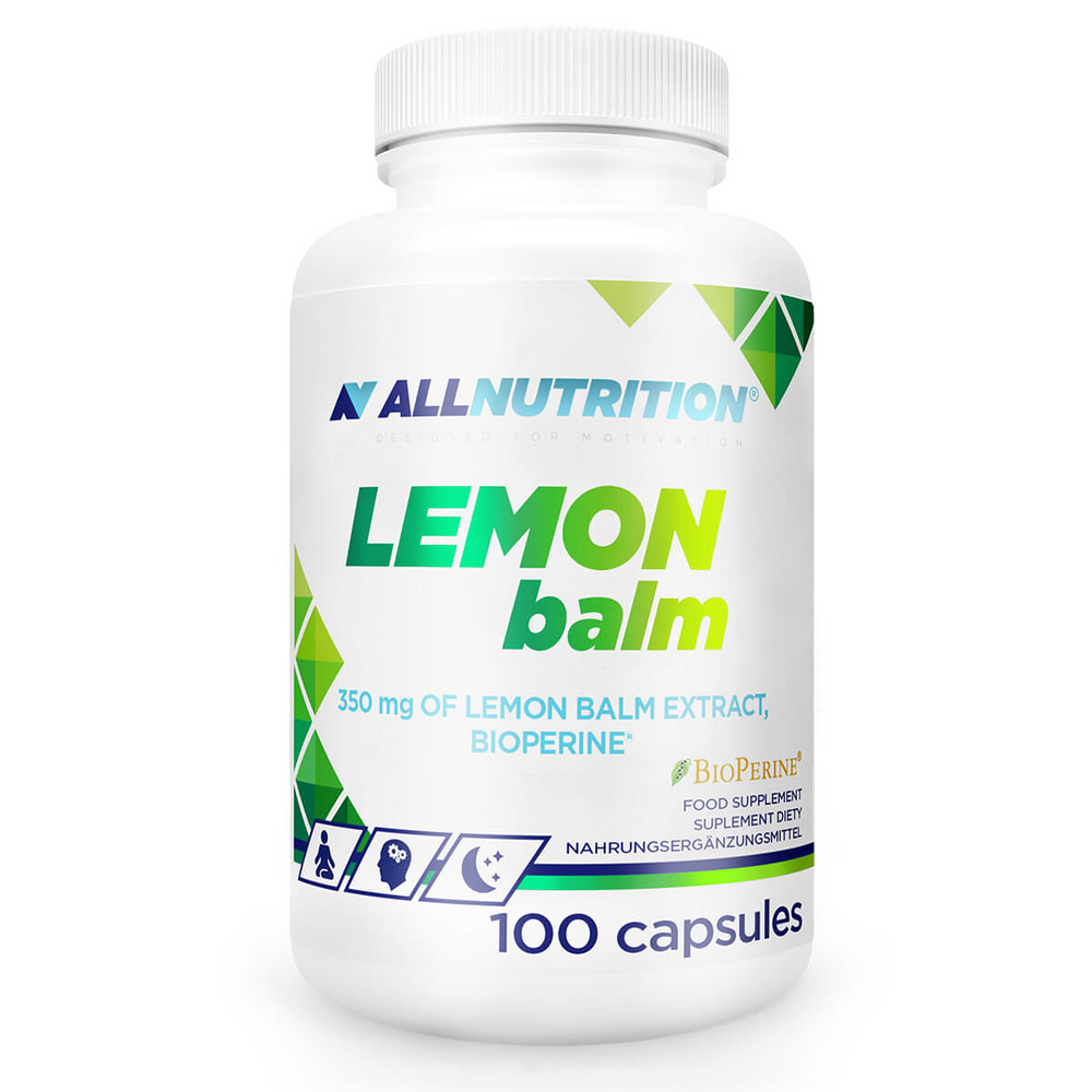 Allnutrition Lemon Balm 350mg Ekstrakt z Melisy Lekarskiej 100 Kapsułek