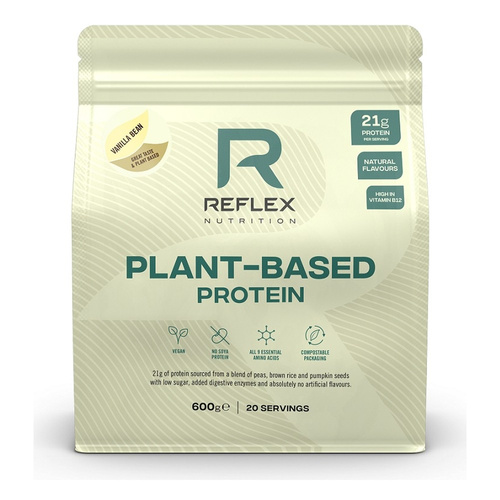 Reflex Nutrition Plant Based Protein, Vanilla Bean - 600g