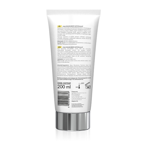 Apis Professional Pina Colada Body Tropical Cream with Freeze-Dried Pineapples 200ml