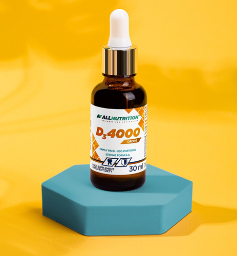 Allnutrition Vit D3 4000 w Kroplach wspierająca odporność 30ml