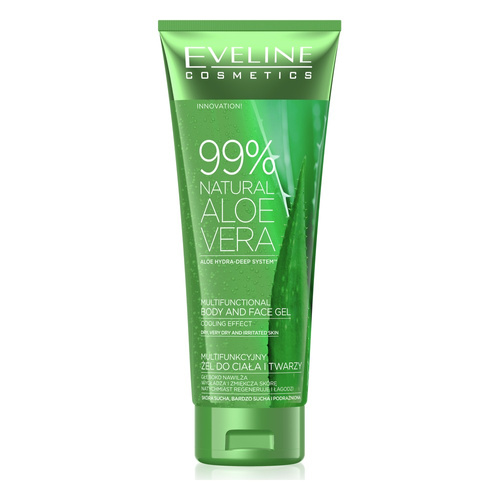 Eveline Aloe Vera Multifunkcyjny 99% Chłodzący Żel Aloesowy do Ciała i Twarzy 250ml