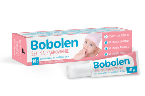 Bobolen Żel na Bolesne Ząbkowanie Łagodzący Stan Zapalny dla Dzieci i Dorosłych 10g