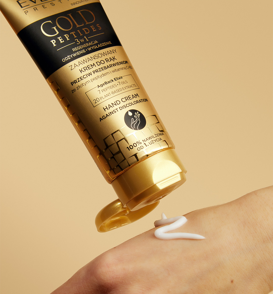 Eveline Gold Peptides 3in1 Anti-Discoloration Hand Cream 75ml