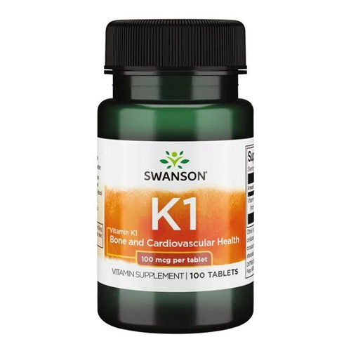 Swanson Witamina K1 100mcg na Krzepnięcie i Kości 100 Tabletek