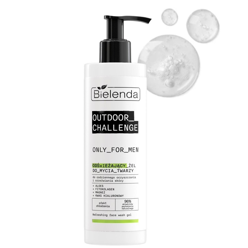 Bielenda Only for Men Outdoor Challenge Odświeżający Żel do Twarzy 190ml