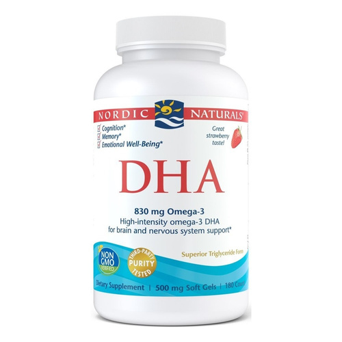 DHA, 830mg Strawberry - 180 softgels