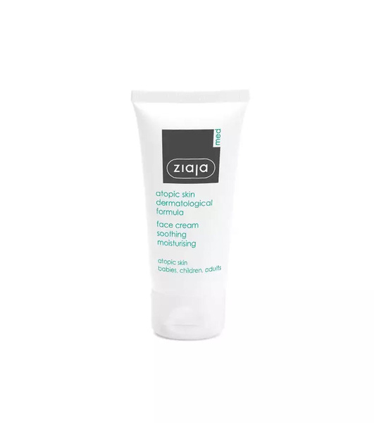 Ziaja Med AZS Dermatological Treatment Moisturizing Face Cream for Atopic Skin 50ml
