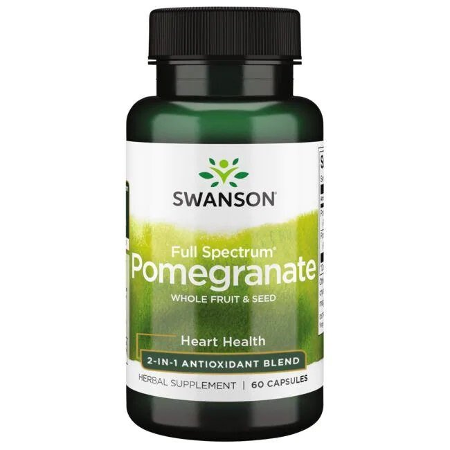 Swanson Full Spectrum Pomegranate 500mg From Fruit and Seed 60 Capsules