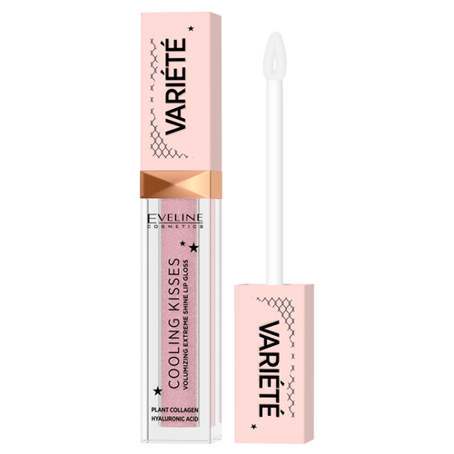 Eveline Variete Cooling Kisses Lip Gloss Increasing Lips Volume No. 02 Sugar Nude 6.8ml