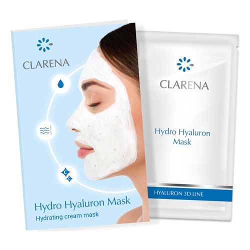 Clarena Hyaluron 3D Line Hydro Hyaluron Hyaluronic Moisturizing Mask 5ml