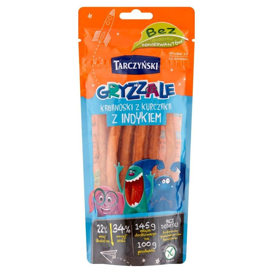 Tarczyński Gryzzale Kabanoski z Kurczaka z Indykiem 90g