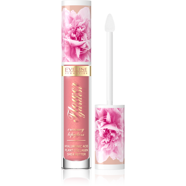 Eveline Flower Garden Kremowy Błyszczyk do Ust Nr 2 Vegan 4.5ml