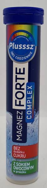 Plusssz Magnez Forte Complex Effervescent Tablets Complementing Vitamins 20pcs