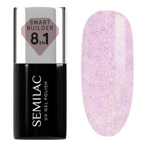 Semilac Smart Builder 8in1 Żel Budujący 806 Glitter Delicate Pink 7ml