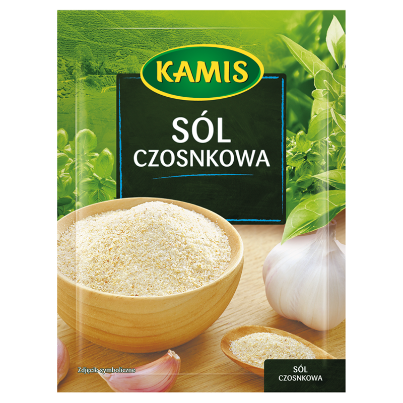 Kamis Garlic Salt for Rubbing Meat Dishes Vegetables and Mushrooms 35g