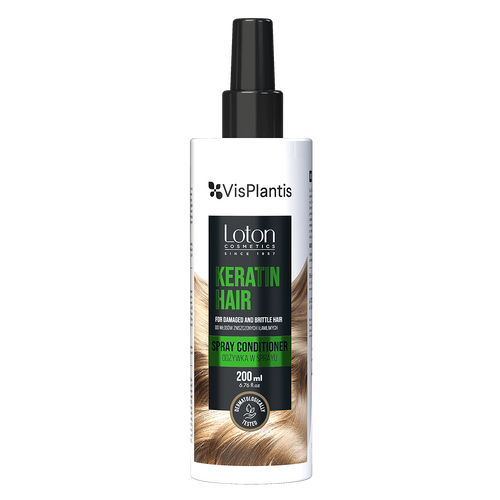 Vis Plantis Loton Keratin Spray Conditioner for Damaged and Brittle Hair 200ml