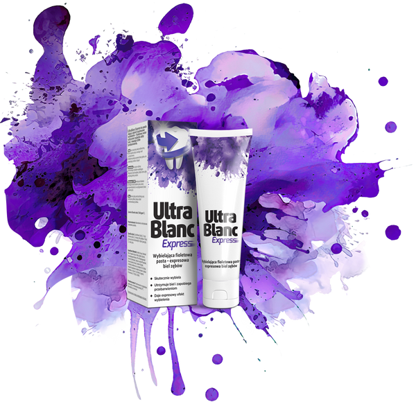 UltraBlanc Express Whitening Purple Toothpaste for Yellow Teeth 75ml