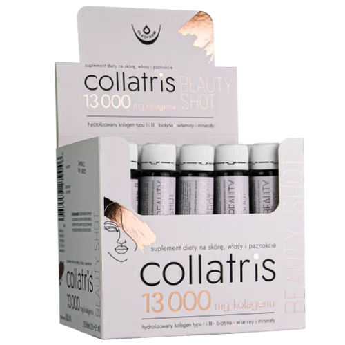 Oleofarm Collatris Beauty Shot 13 000 mg Kolagen w Płynie na Skórę Włosy i Paznokcie 25ml