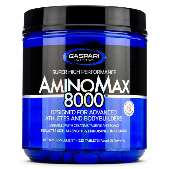 Gaspari Nutrition AminoMax 8000 Amino Acids for Muscle Growth and Recovery 325 Tablets